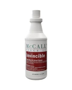 McCalls Invincible Bowl Cleaner- 25 Muriatic Acid- Instant Acting- 1 QT-each- 12-case - 12503INVQRTS