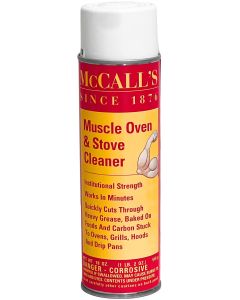 McCalls Muscle Oven Cleaner- Heavy Foam Cleans Porcelain- Ceramics- Stainless Steel and Cast Iron- AEROSOL CAN- 12-case - 16703MUSCLES