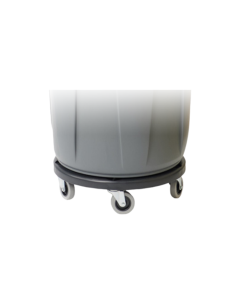 5-Wheel Dolly for Round Receptacles, Black- 250 LB Limit